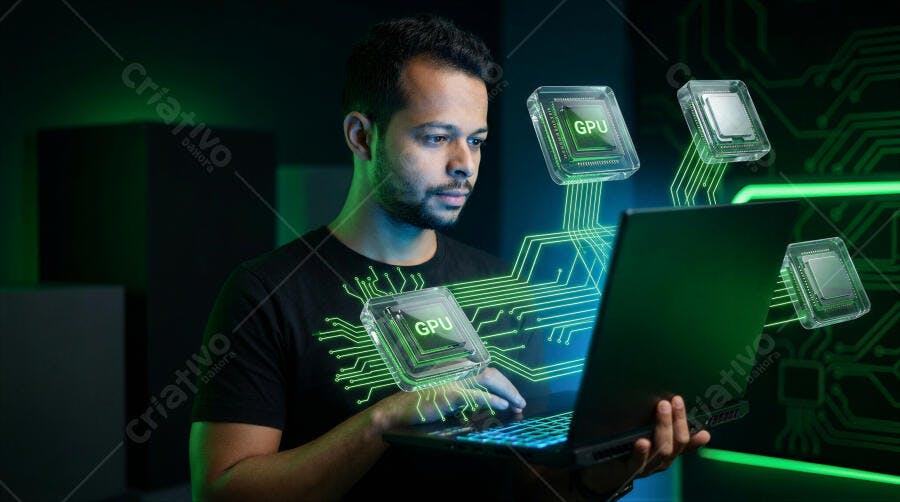 Foto Homem Tecnologia Computação Gráfica Notebook GPU