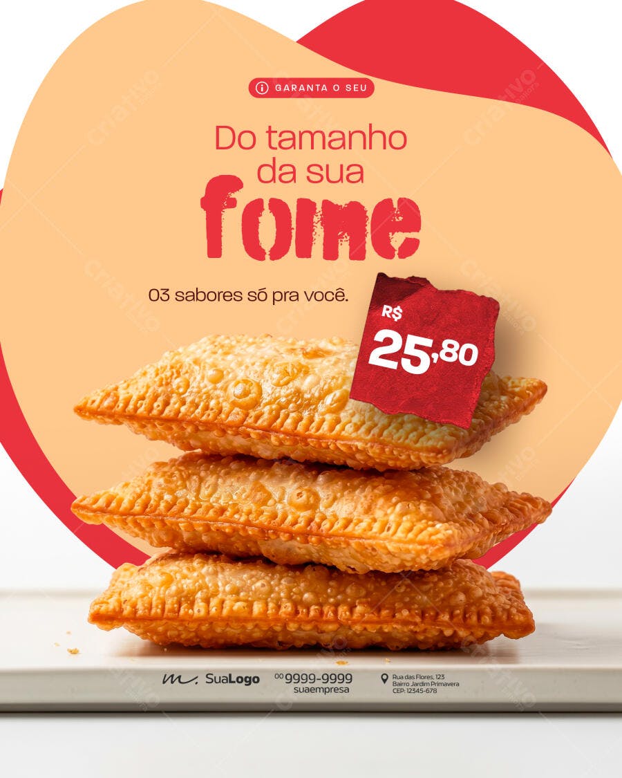 Post Instagram Pastelaria Promoção PSD Editável