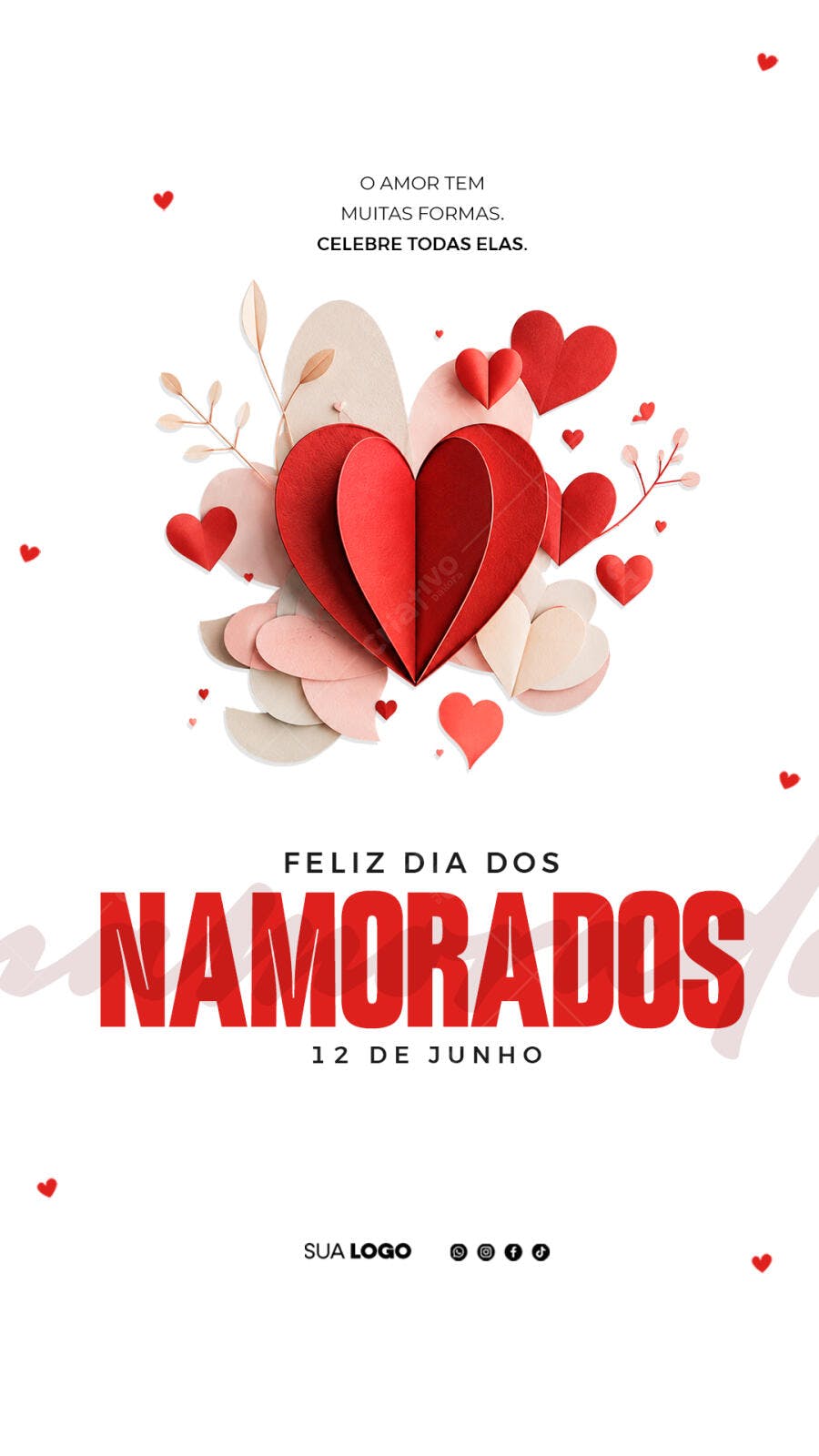 Story Dia dos Namorados 12 de Junho PSD Editável