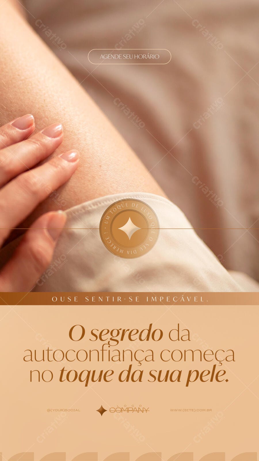 Story Instagram Estética Corporal Skincare PSD Editável
