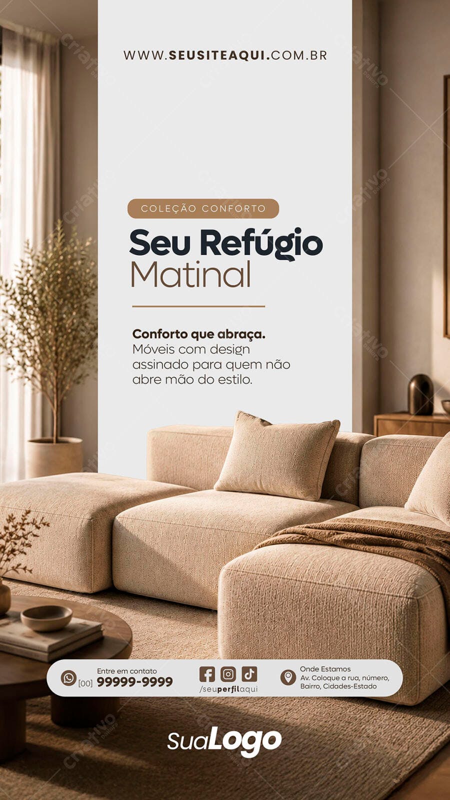 Story Instagram Loja Móveis Decoração PSD Editável