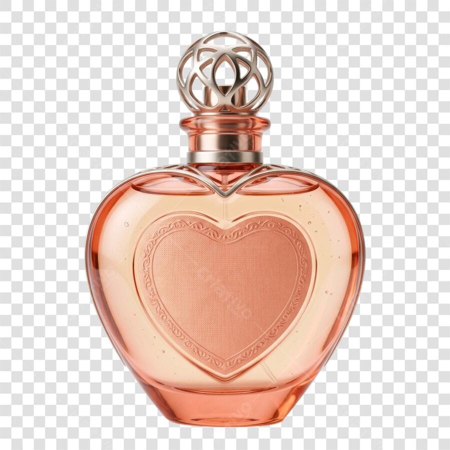 Foto Recortada Perfume Coração Rosa Dia das Mães PNG Fundo Transparente