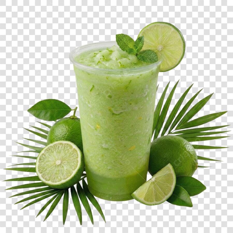 Foto Recortada Suco Limão Smoothie Hortelã PNG Fundo Transparente