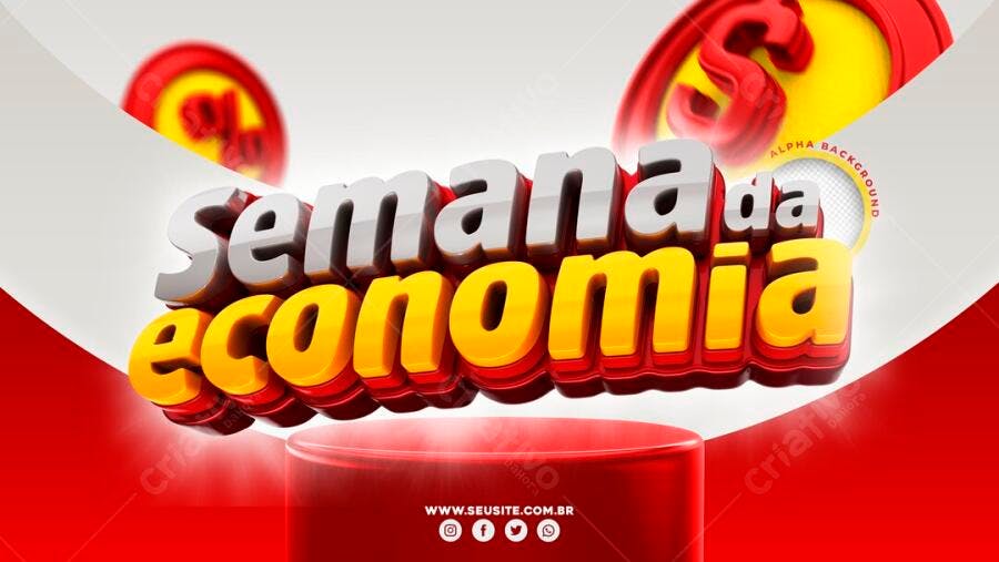 Post Semana da Economia Promoção Varejo PSD Editável
