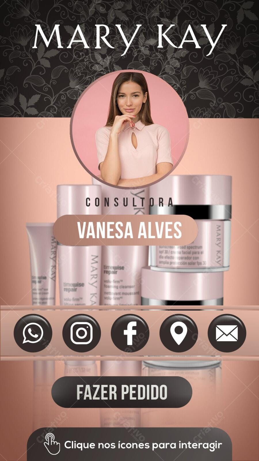 Story Instagram Mary Kay Consultora PSD Editável