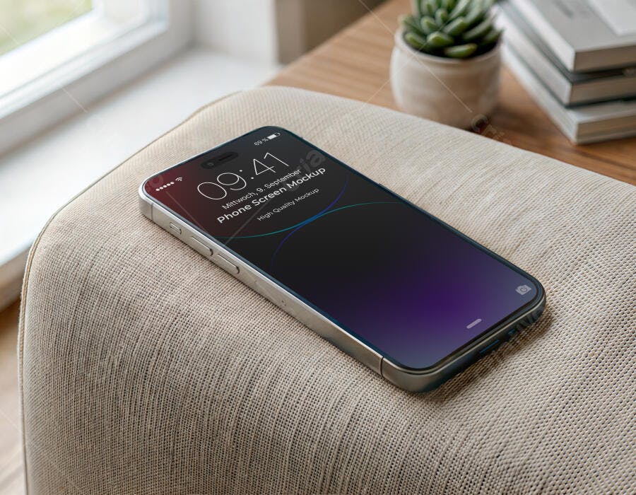 Mockup Celular Smartphone Tela Fundo Lifestyle Editável