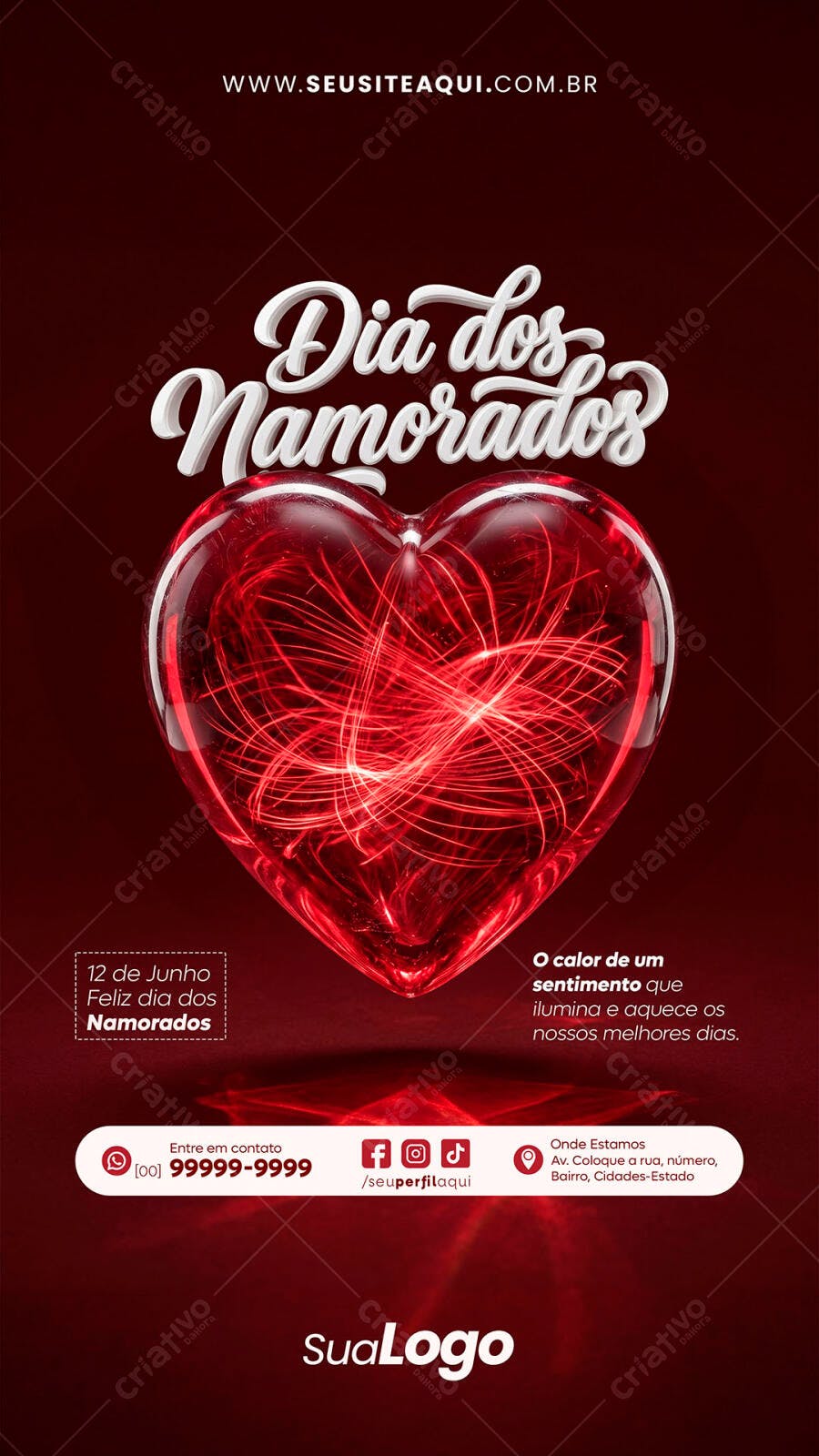 Story Dia dos Namorados 12 de Junho PSD Editável