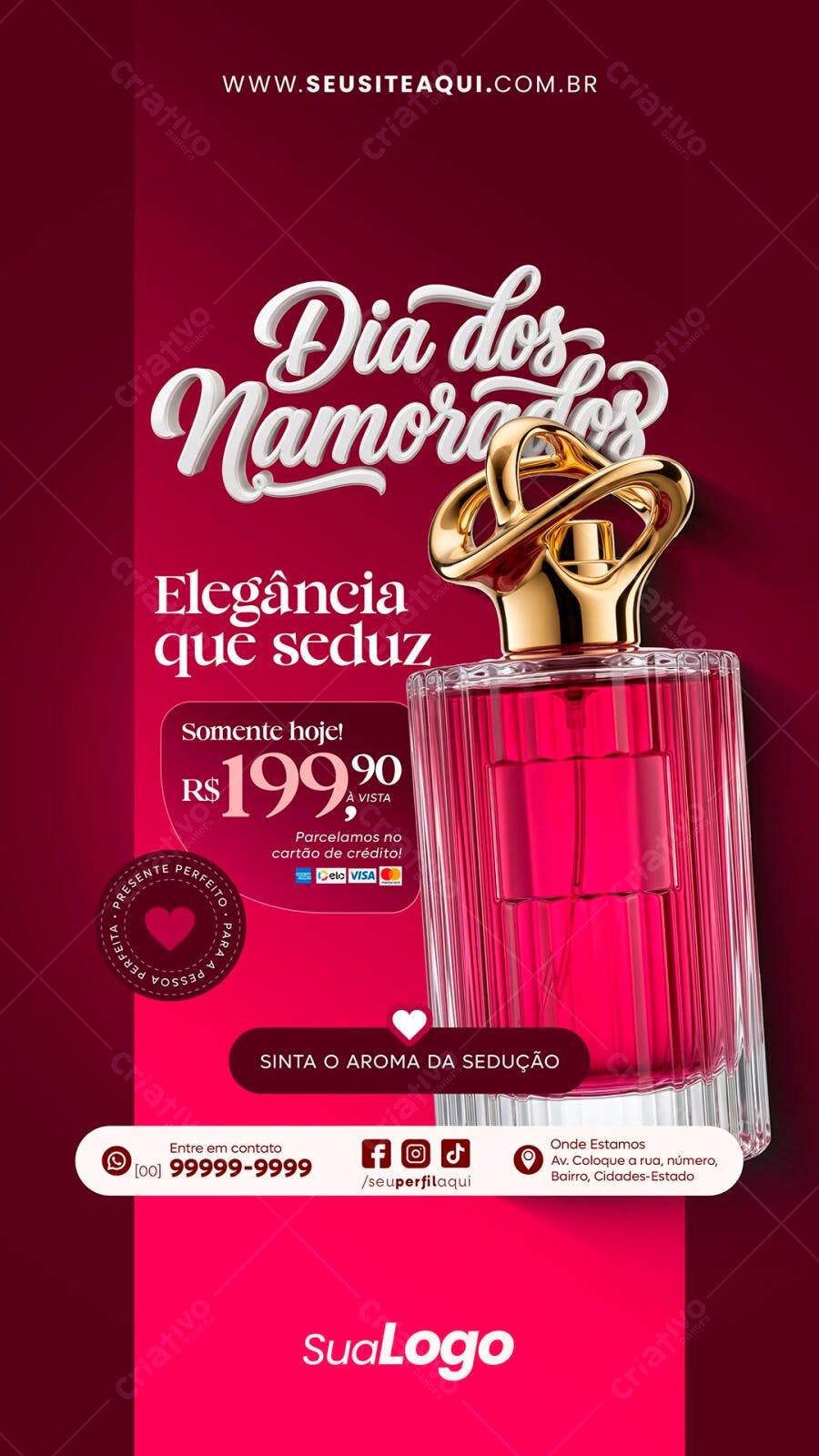 Story Dia dos Namorados Perfumaria Promoção PSD Editável