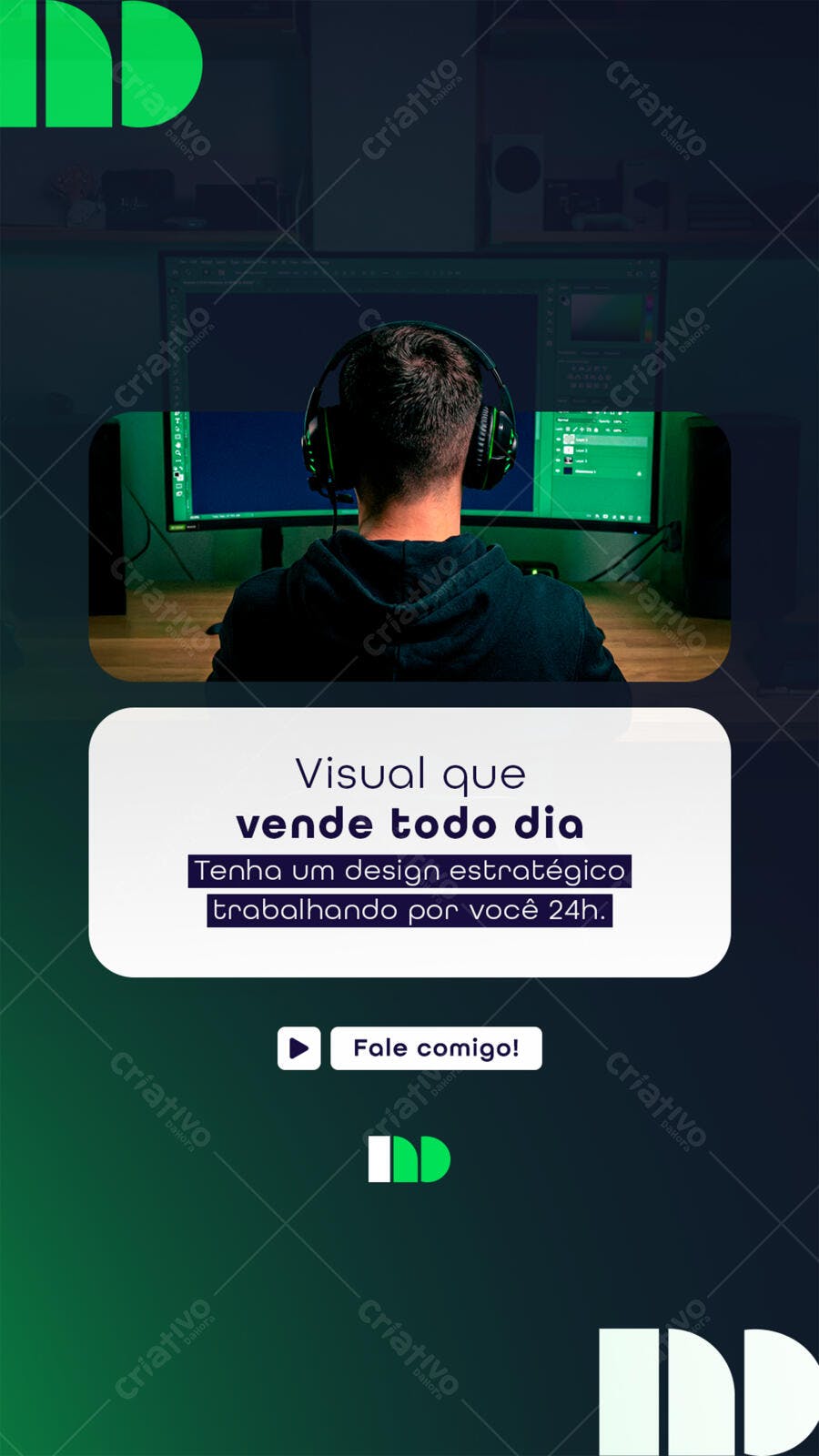 Story Instagram Design Gráfico Marketing Digital PSD Editável