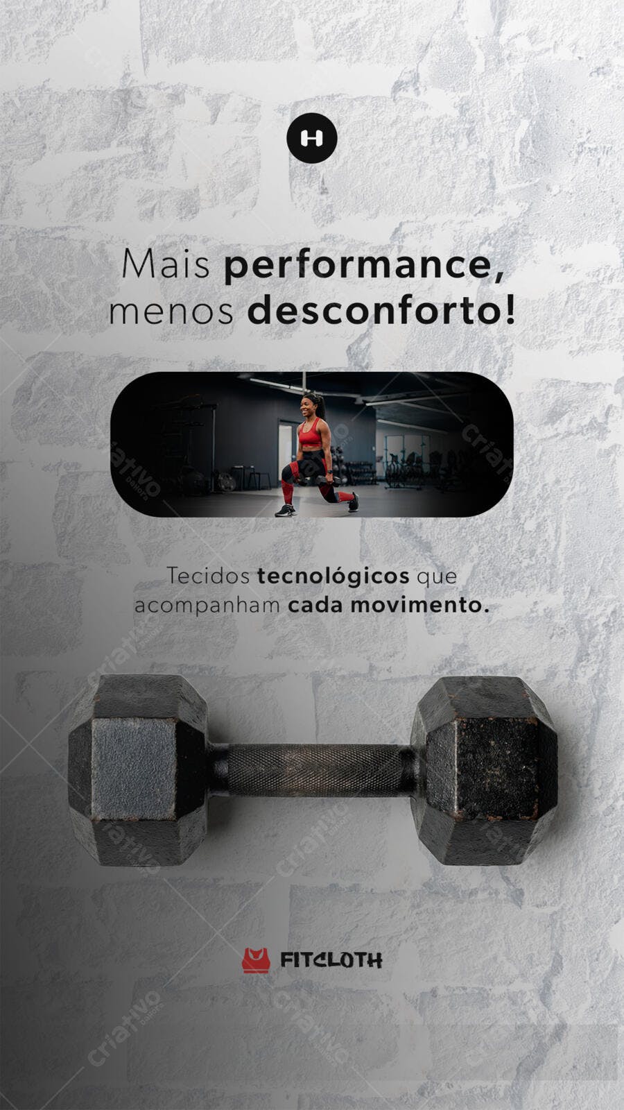 Story Instagram Fitness Academia Treino PSD Editável