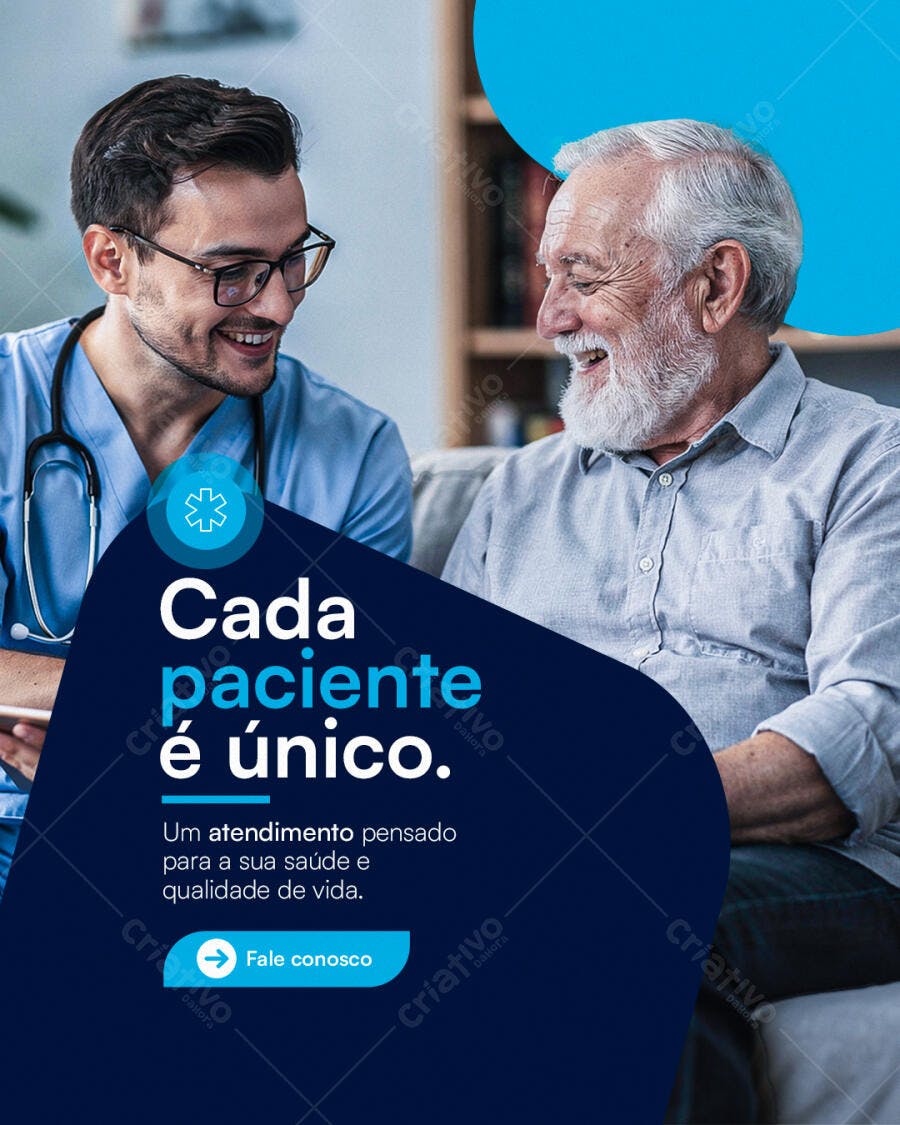 Post Instagram Clínica Médica Atendimento PSD Editável