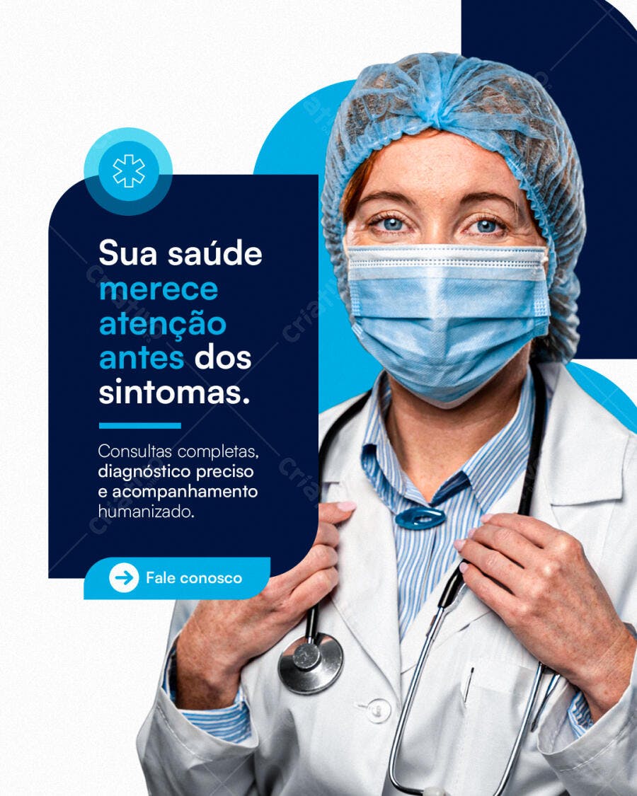 Post Instagram Clínica Médica Saúde PSD Editável