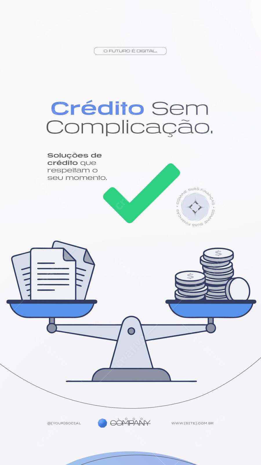 Story Instagram Crédito Sem Complicação PSD Editável