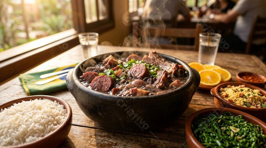 Foto Feijoada Completa Prato Típico Brasileiro Restaurante