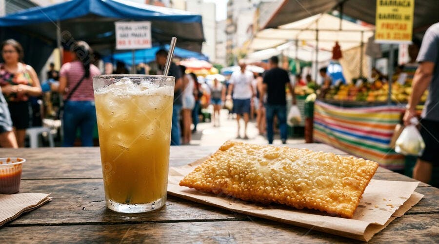Foto Pastel de Feira e Caldo de Cana Mercado Popular