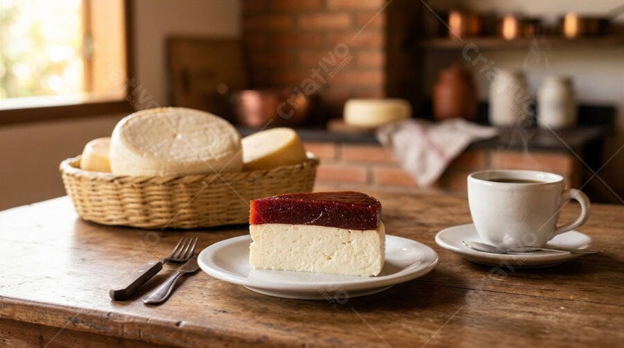 Foto Queijo Minas com Goiabada Café Cozinha Rústica