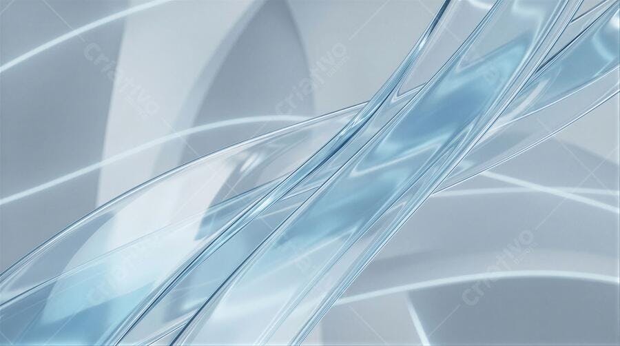 Fundo Abstrato Azul Claro Linhas Curvas Modernas