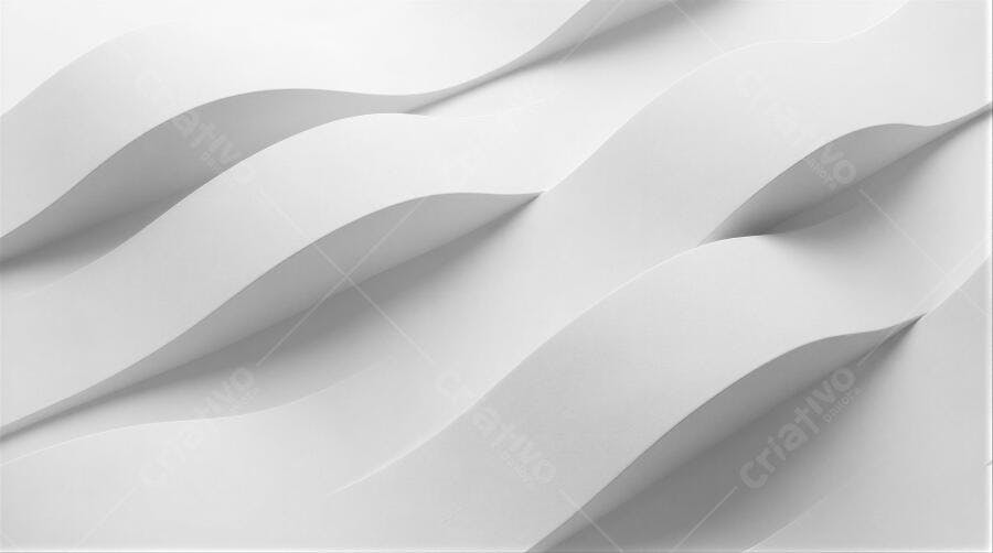 Fundo Abstrato Branco Ondas Curvas Sombra Minimalista