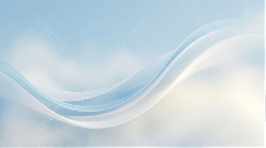 Fundo Abstrato Ondas Azuis Brancas Suaves Moderno