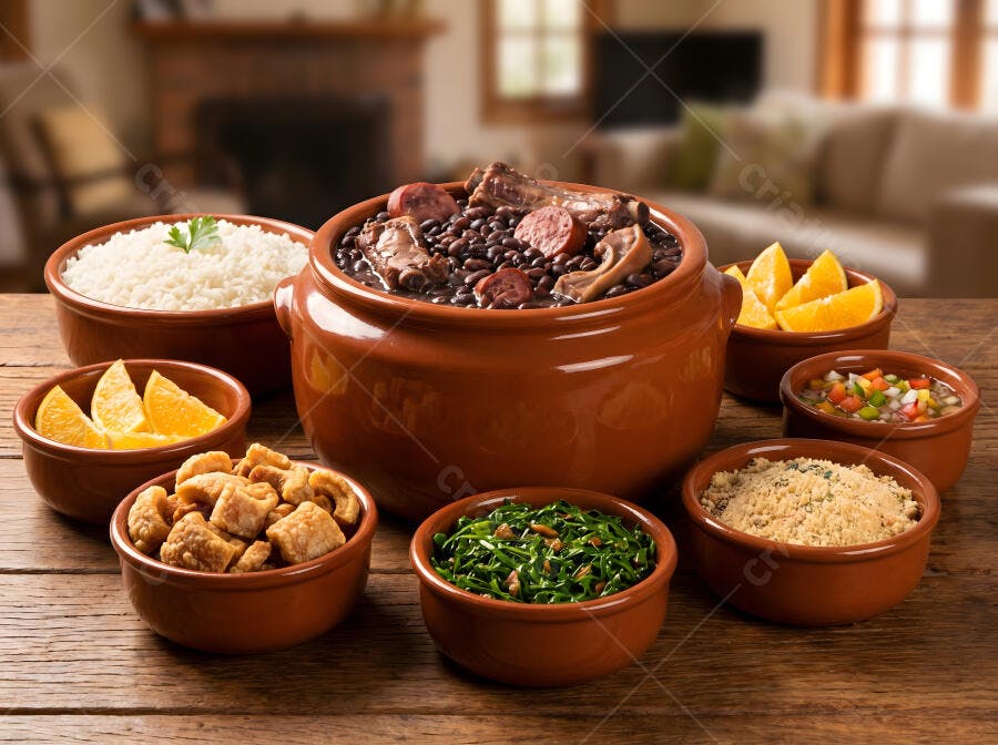 Foto Feijoada Completa Tradicional Brasileira Prato Típico