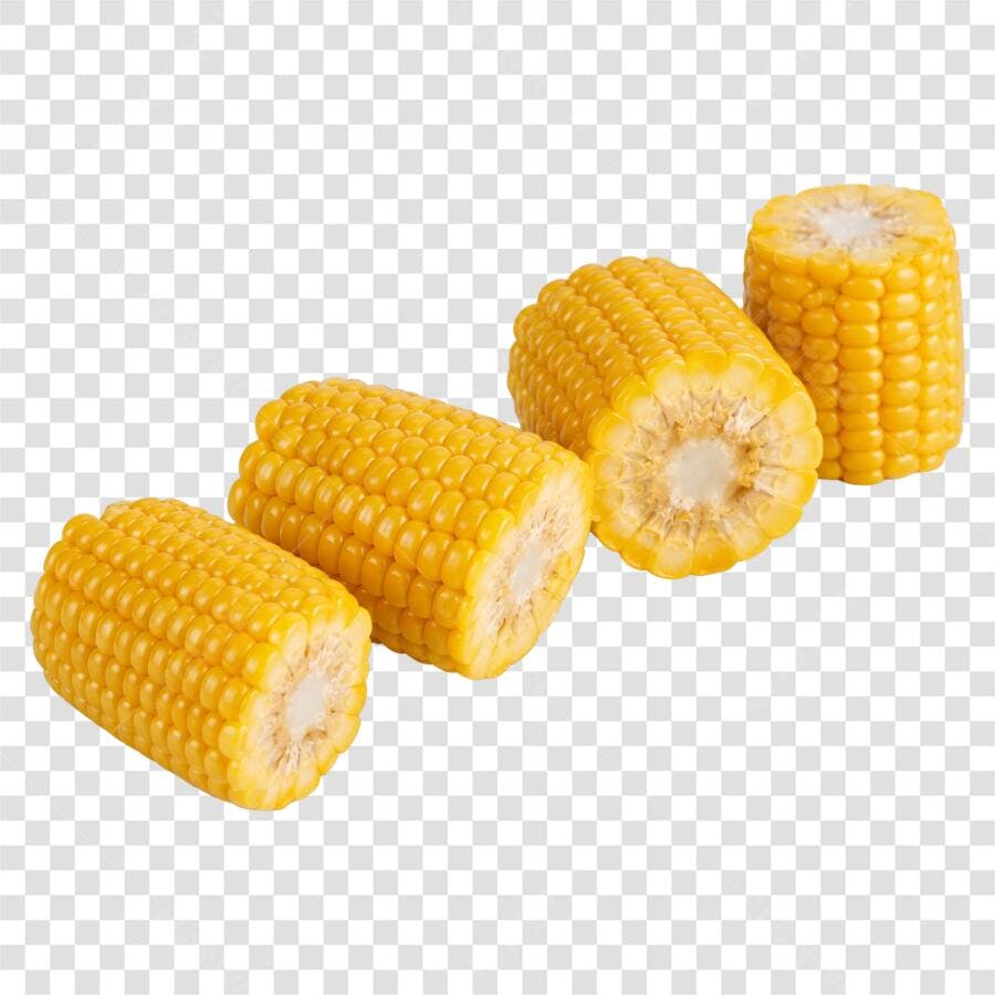 Foto Recortada Espigas de Milho Cortadas PNG Fundo Transparente