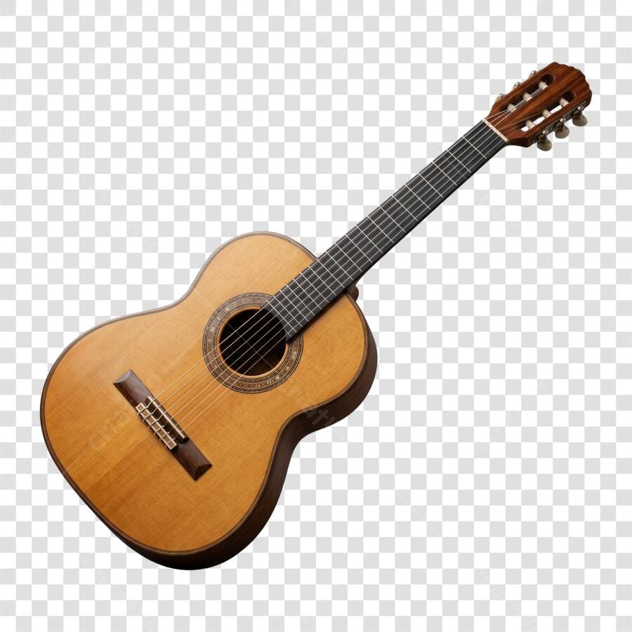 Foto Recortada Violão Clássico Acústico PNG Fundo Transparente