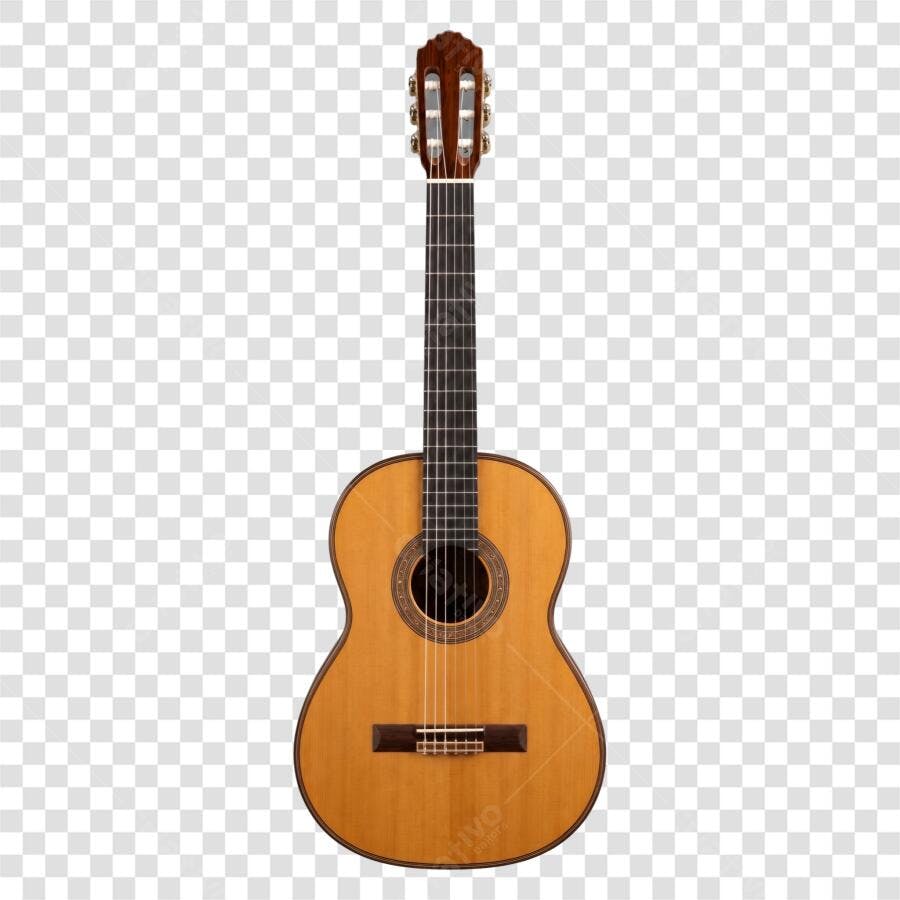 Foto Recortada Violão Clássico Acústico PNG Fundo Transparente