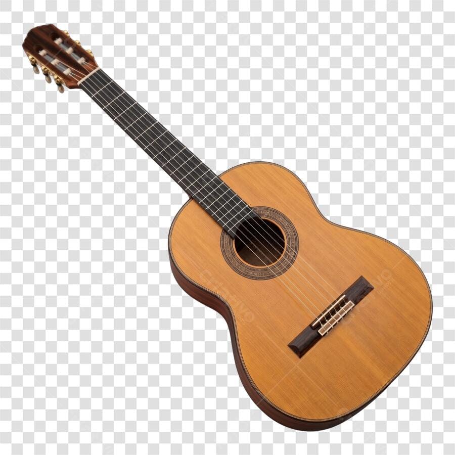 Foto Recortada Violão Clássico Música PNG Fundo Transparente
