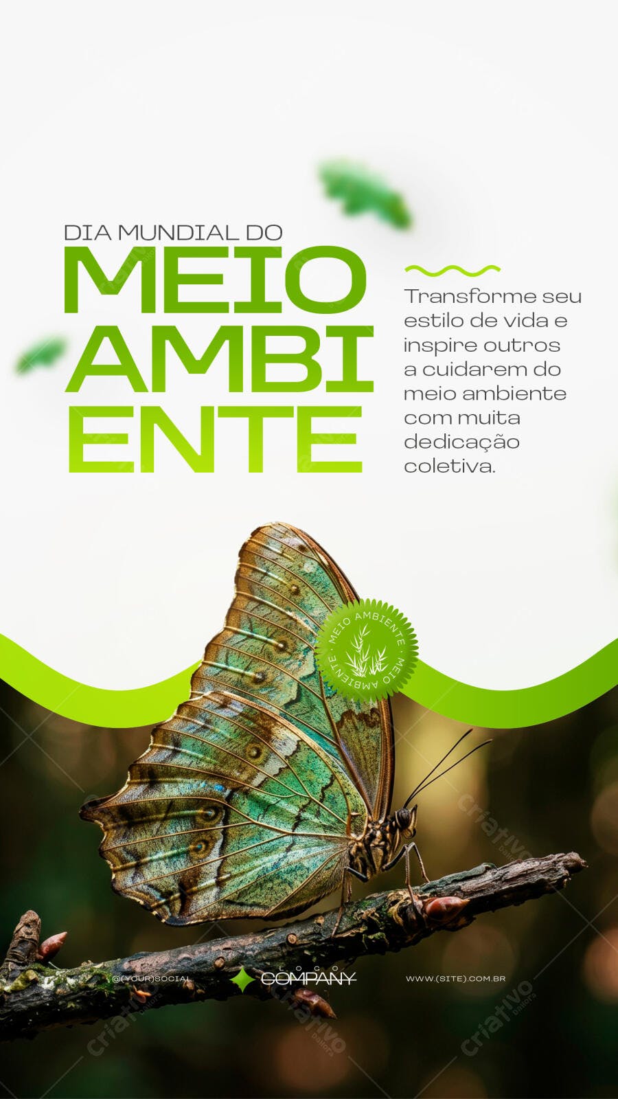 Story Dia Mundial Meio Ambiente Junho PSD Editável