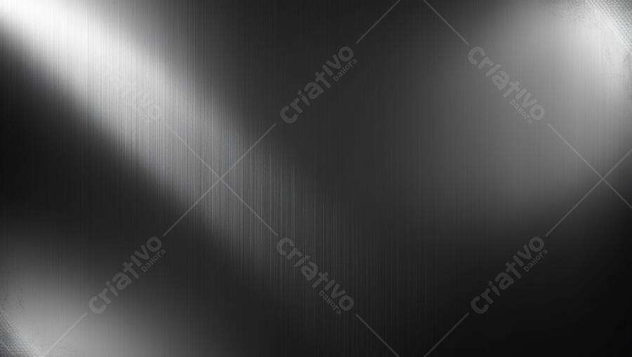 Foto Fundo Textura Metal Escovado Preto com Luzes