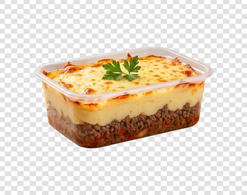 Foto Recortada Escondidinho Carne Purê PNG Fundo Transparente