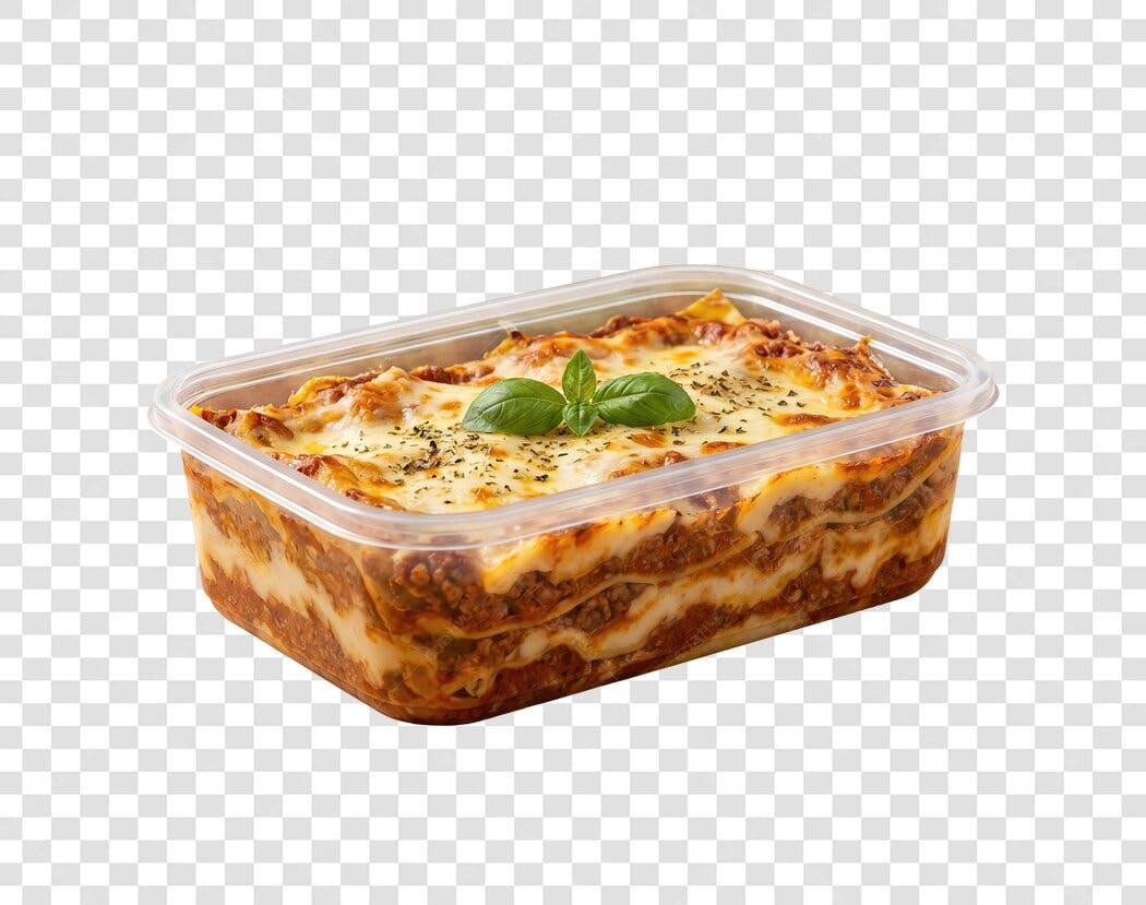 Foto Recortada Lasanha Bolo à Bolonhesa PNG Fundo Transparente