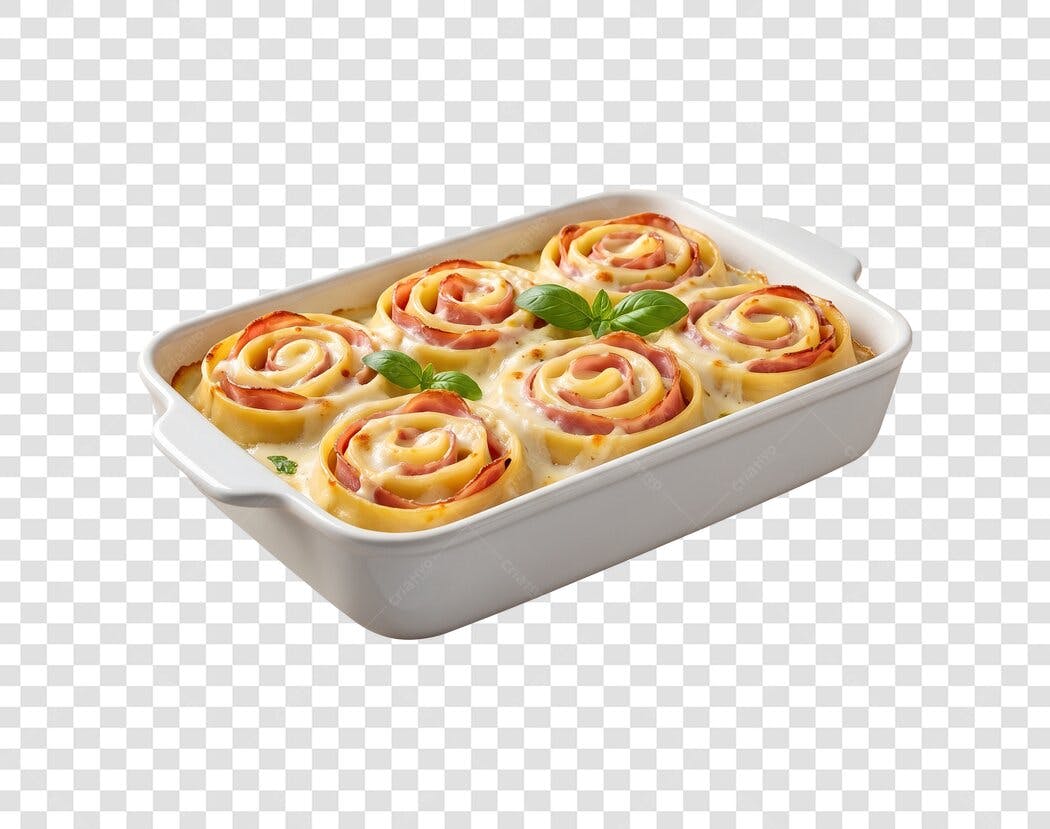 Foto Recortada Rondelli de Presunto e Queijo PNG Fundo Transparente