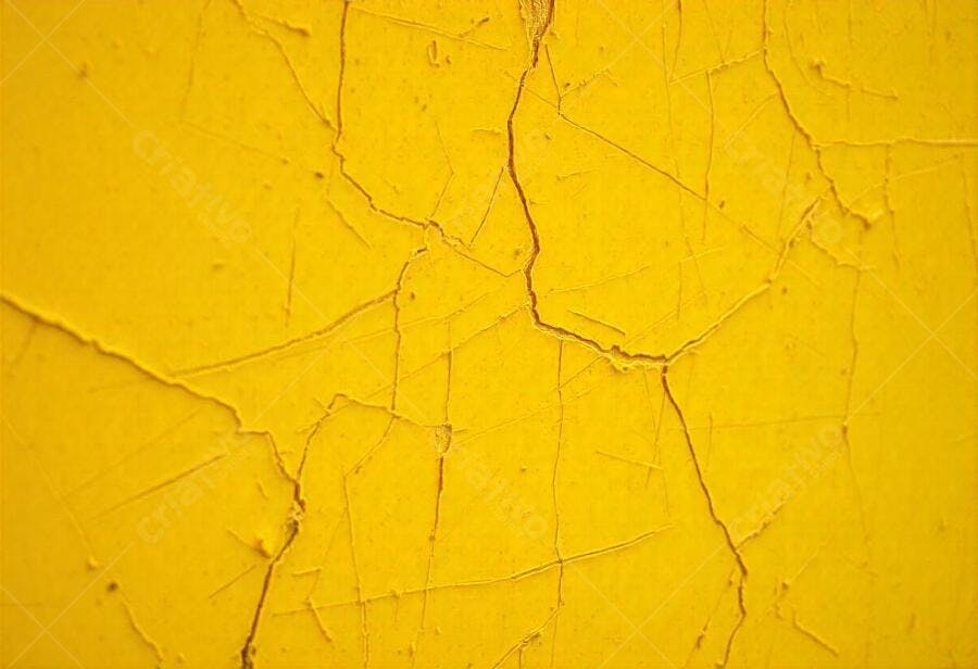 Foto Textura Amarela Rachada Descascada Parede Antiga
