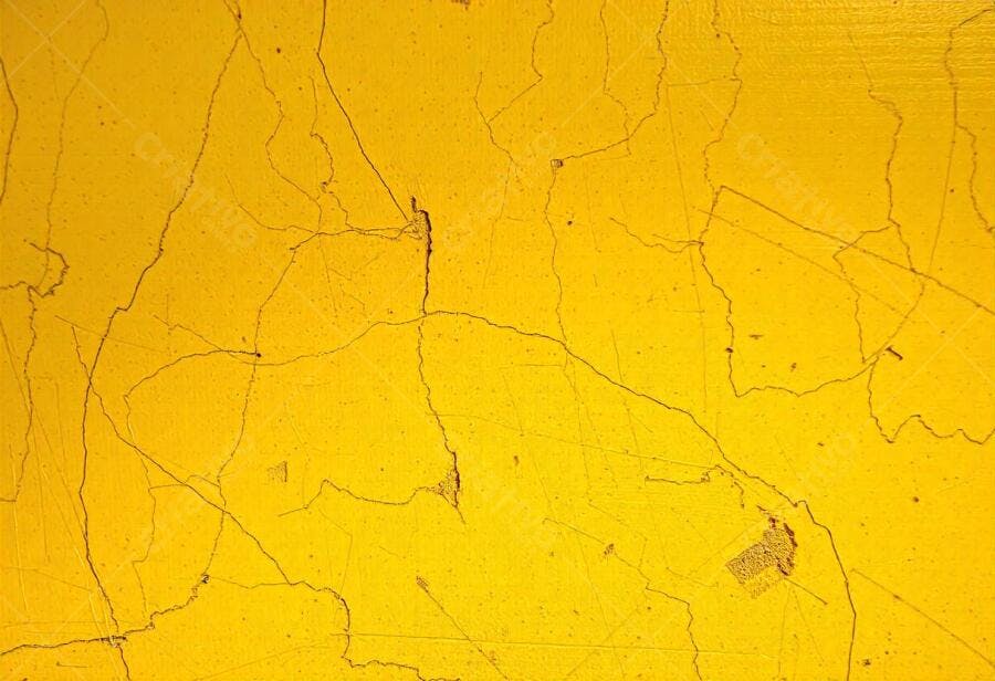 Foto Textura Amarela Rachada Desgastada Abstrata