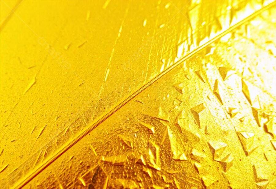 Foto Textura Dourada Abstrata Brilhante Fundo Amarelo