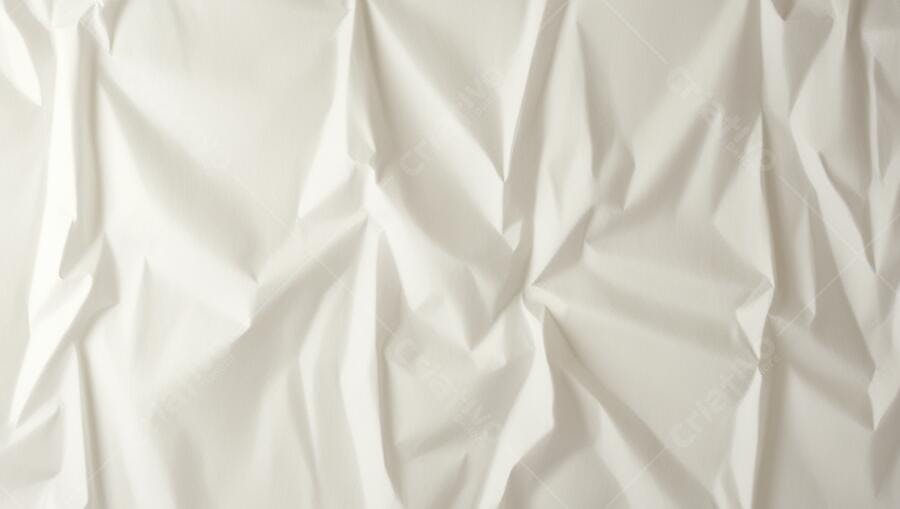 Foto Textura Papel Amassado Branco Fundo Abstrato