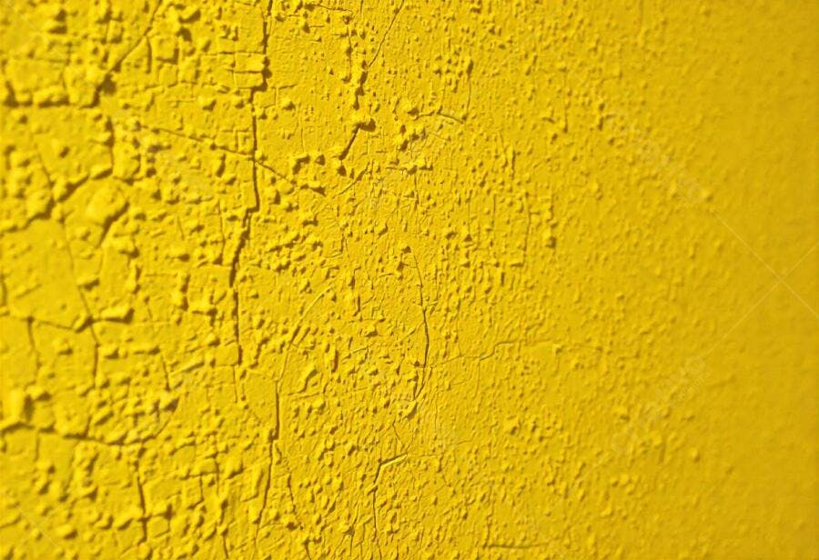 Foto Textura Parede Amarela Descascando Close-up