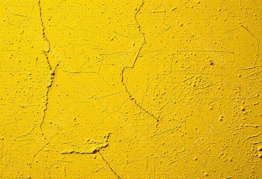 Foto Textura Parede Amarela Desgastada Rachaduras
