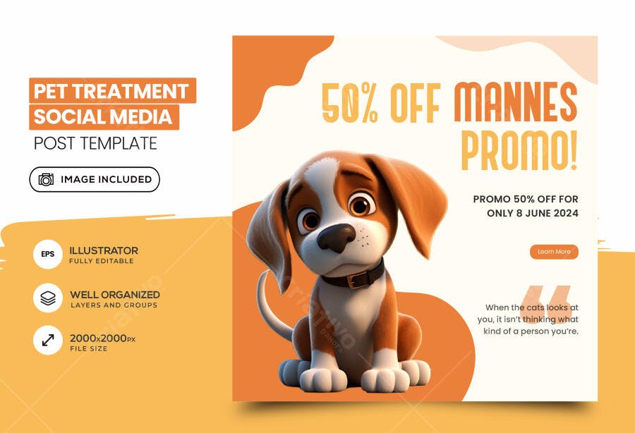 Ilustração Vetorial Cachorro Beagle Filhote Cartoon