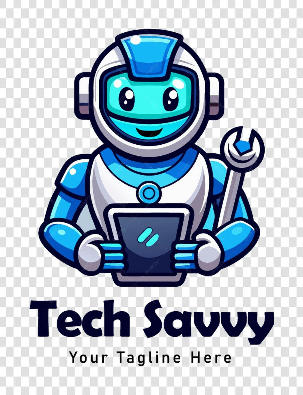 Personagem Ilustrado Robô Tecnologia Manutenção PNG Fundo Transparente