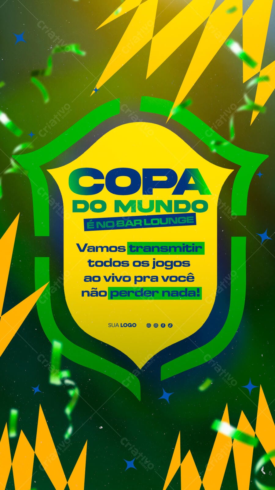 Story Copa do Mundo Bar Lounge PSD Editável