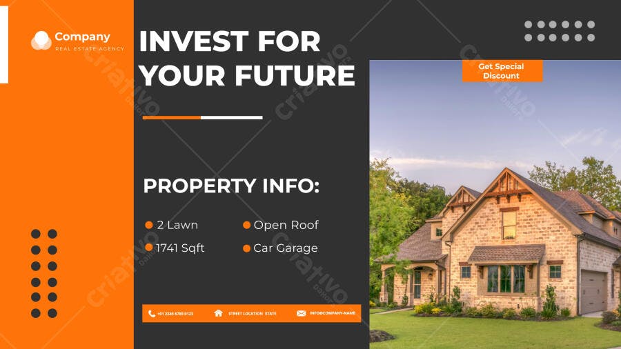 Template Imóveis Imobiliária Investimento PSD Editável