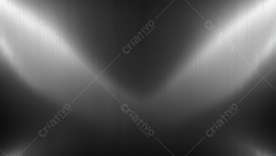 Textura Metal Escovado Fundo Preto Iluminação Destaque