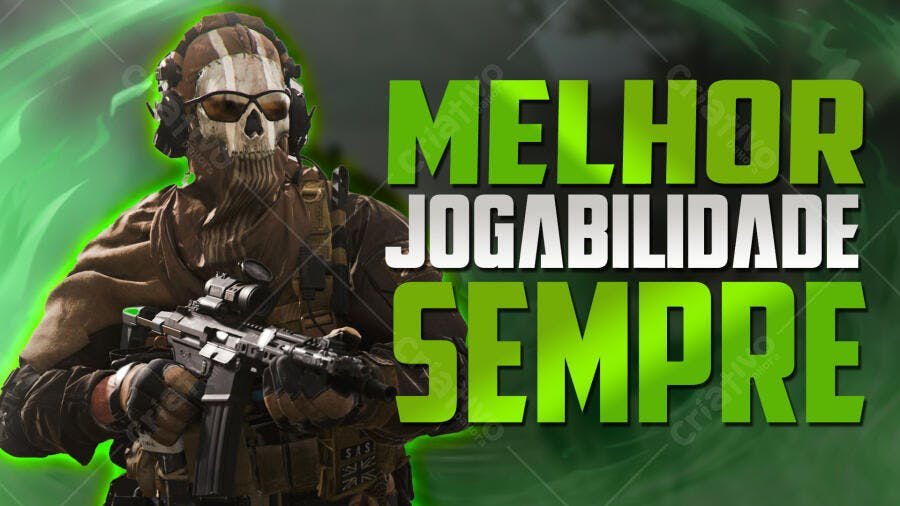 Capa Gamer Jogos FPS Call of Duty PSD Editável