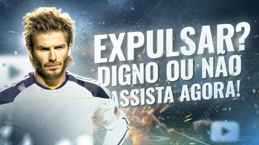 Capa Vídeo Futebol Esporte PSD Editável