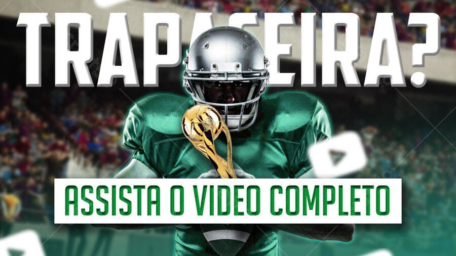 Capa YouTube Futebol Americano Esportes PSD Editável