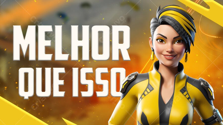 Capa YouTube Gamer Fortnite PSD Editável