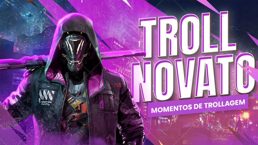 Capa YouTube Gamer Troll Novato PSD Editável