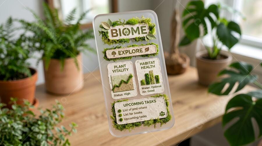 Foto Aplicativo Biome Ecologia Sustentabilidade Plantas